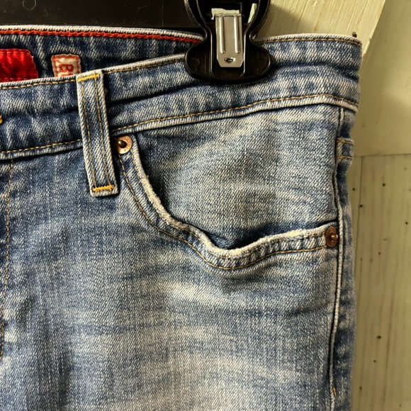 Big‎ Star Sweet Low Boot Cutoff Jean Shorts Size 30T Raw Hem - Picture 5 of 16